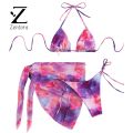 KEBETEMEZentora Bra Briefs St Set Pads Three-【2025 Version】piece Women Hip Wrap Cover Up Swimwear. 