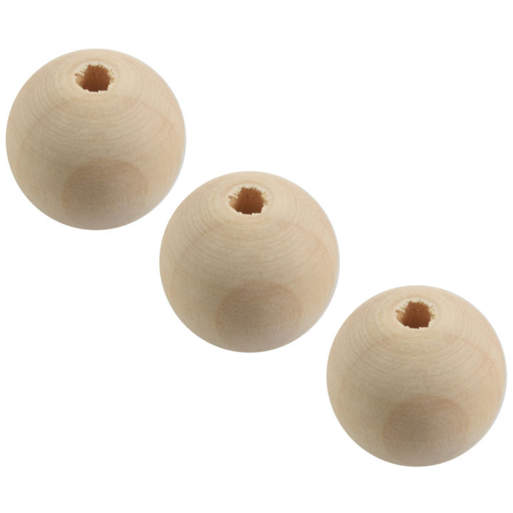 30x%20Natural%20Ball%20Wood%20Spacer%20Beads%2025mm(1inch)%20Wood%20Color%20-%20Image%204