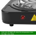 1000W Single Burner Electric Hot Plate Stove, Stainless Steel Portable Cooking Solution. 