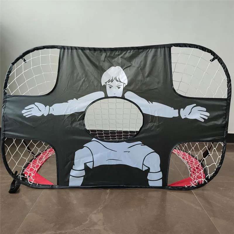 2-In-1 Foldable Mobile Children's Football Goal Football Tennis Rack ...