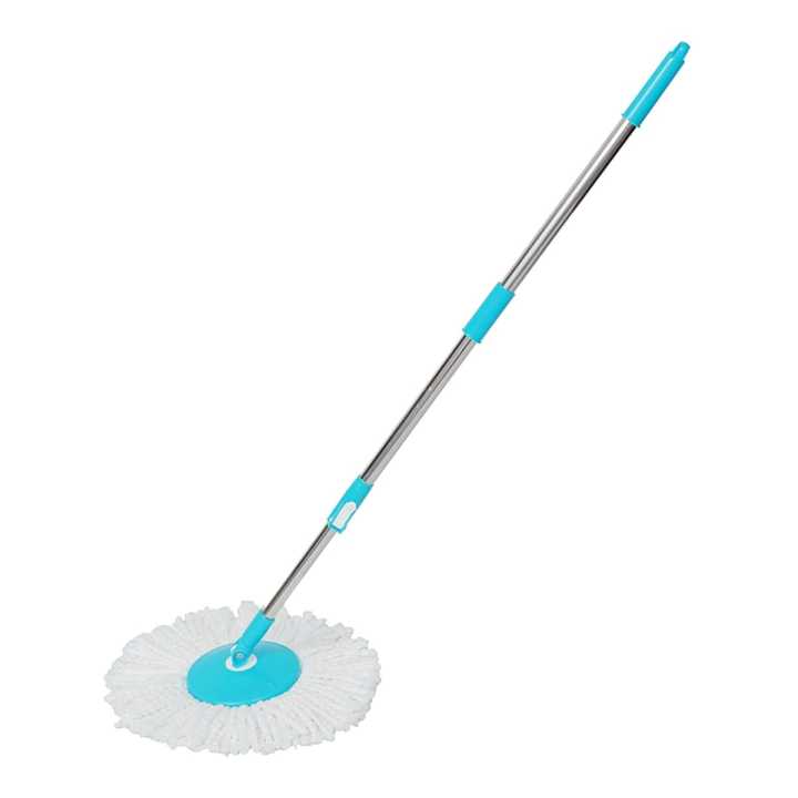 Multicolour Microfiber Spin Mop Handle