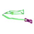 Neon Polka Design Small Nylon Harness Leash For Puppy. 