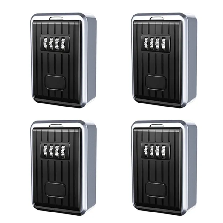 FORIDE 2X Lock Box 4 Digit Combination Box Weather Resistant Key Hider ...