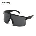 Wenefang 2025 New [ New ] Fashion Riding Glasses Outdoor Sports Glasses One-Piece Large Rim Sunglasses Mercury Colorful Sunglasses. 