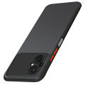 Matte Case for Poco M5 4G - Smoke Back Phone Cover with Camera Protection. 