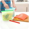 2 in 1 Reusable Silicone Food Storage Bags – 2 Pack. 
