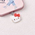 MINISO 3D Resin Hello Kitty Phone Dustproof Plug For iPhone Samsung Xiaomi Huawei Type C Android Charging Port Dustplugs. 
