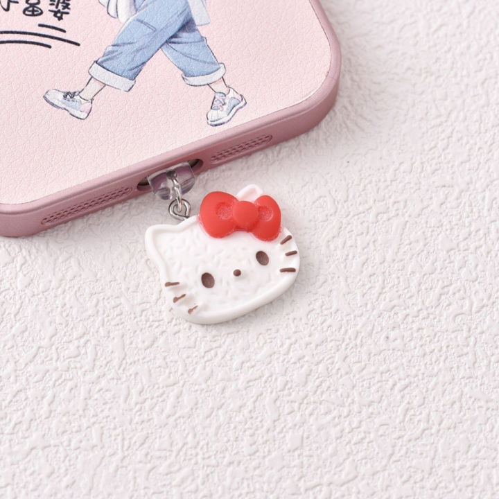 MINISO%203D%20Resin%20Hello%20Kitty%20Phone%20Dustproof%20Plug%20For%20iPhone%20Samsung%20Xiaomi%20Huawei%20Type%20C%20Android%20Charging%20Port%20Dustplugs%20-%20Image%202