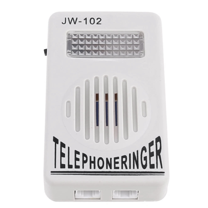 Telephone Ringer Phone Amplifier Wall Ring Speaker Strobe Light Flasher Bell Extra-Loud Sound