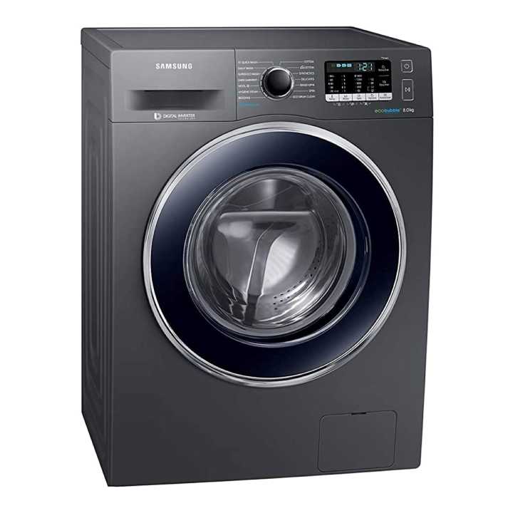 SAMSUNG WW81J54EOBX - 8Kg Fully Automatic Front Loading Washing Machine With Eco Bubble & Hygiene Steam Was