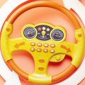 Cute Copilots Stroller Simulation Steering Wheel Toys Electric Multi Functional Steering Wheel Vocal Toys Montessori Interactive Copilot Steering Wheel Birthday Gift. 
