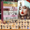 MOUSSY Unique Christmas Countdown 2024 Christmas Advent Calendar for Music Lovers 24 Day Xmas Countdown Diy Swift Pendant Fans Gift Mini. 