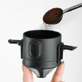 Portable Coffee Filter Reusable Funnel Tea Infuser Stainless Steel -B. 