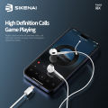 SIKENAI I8X Earphone | 1.2m Long | Lightning Connector | Stereo Music And Best Gaming Experience | Crystal Clear Audio For Calls | Light Weight And Comfortable | Good Wire With High Durability | Bluetooth Popup Via Link - LanizHub. 