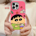 Crayon Shin-chan Phone Case Compatible for IPhone 15 11 7Plus XR 13 11 12 14 15 Pro Max 7 8 Plus XS Max Shockproof Soft Cover. 