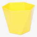 Yellow Gem  Plastic Diamond Design Flower Pot, Gamala Size-  4002 7 Inch. 