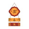 Salcko Om And Swastik Wooden Wall Hanging for Living Room, Bedroom, and Home Decor - Ideal for Gifting and Wall Art in Hall, Garage, Balcony and Cafe. 