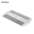 Sutuiying 1pcs Metal Hair Beard Comb EDC Size Steel Perfect for Wallet Hot Selling and Pocket Anti-Static Dual Action Beard Comb Hair Styling. 