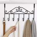 Creative Iron Door Hanging Hook Wall Clothes Hanger Rack. 