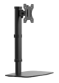 Height-Adjustable Free Standing Single Monitor Desk Mount for 13" to 27" Monitors. 