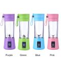 6 Blades USB Rechargeable Portable Electric Fruit Juicer Smoothie Blender-380Ml. 