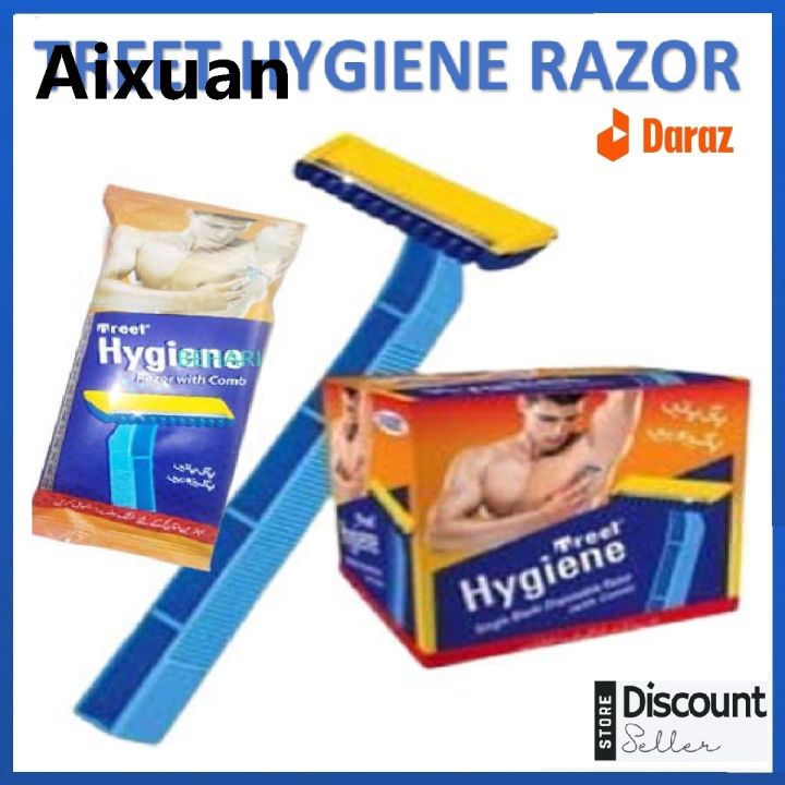 Hygiene Body Razor Aixuan 2025 NEW 24 Pcs Treet Hygiene Razor With Comb For Men Women ...