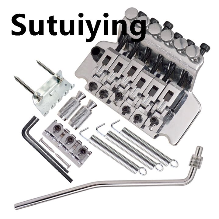 Sutuiying%206%20String%20Double%20Roll%20Tailpiece%20Saddle%20Tremolo%20Bridge%20System%20Fashion%20for%20Electric%20Guitar%20Replacement%20Zinc%20Alloy%20Guitar%20Tailpiece%20-%20Image%202