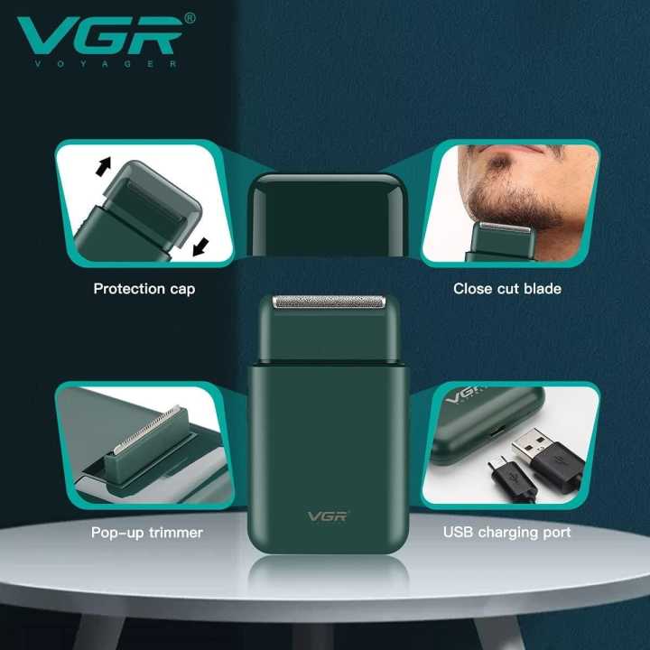 VGR%20V-390%20Mini%20Professional%20Men's%20Shaver%20Beard%20Portable%20Waterproof%20Trimmer%20-%20Image%202