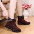 Women Winter Warm Snow Boots Fashionable Tassel Flat Platform Cotton Boots (Shoes-1). 