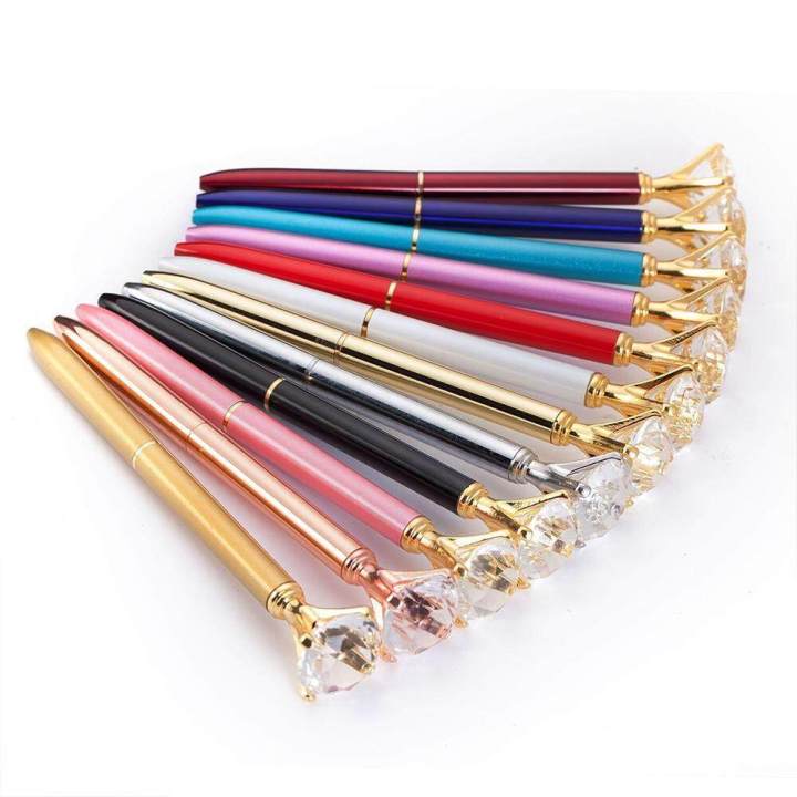 Pen%20With%20Big%20Diamond/Crystal%20-Metal%20Ballpoint%20Pen%20Office%20Supplies%20-Black%20Ink(Pack%20Of%2012)%20-%20Image%202
