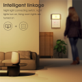OUMERY Tuya WiFi Human Motion Detection PIR Sensor Warm White Light Sensor Night Light Smart Home Voice Remote. 