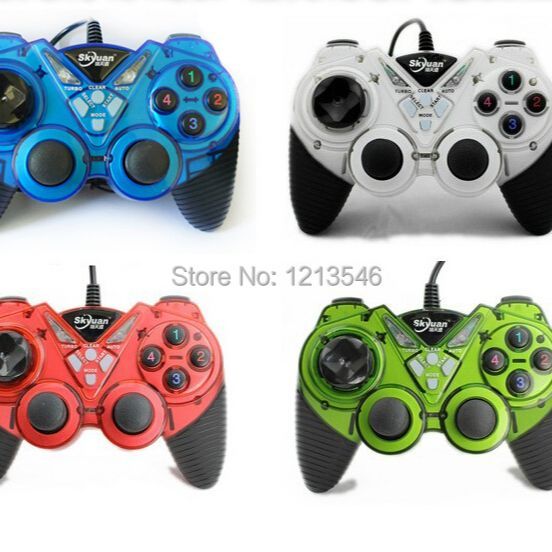 Colorful Usb 2.0 Wired Controller Double Shock Gamepad Joystick Joypad ...
