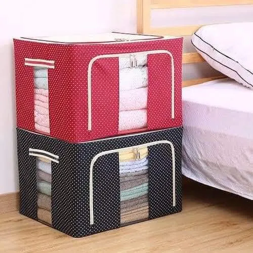 Oxford%20Cloth%20Clothes%20Steel%20Frame%20Transparent%20Storage%20Box%20Bed%20Sheet%20Blanket%20Pillow%20Shoe%20Rack%20Container%20Collapsible%20Storage%20Box%20-%20Image%203