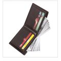 Leisure Male Leather Purse Casual Contracted Classics Two Fold Purse Soft Multifunction Men's Short Wallet ID Card Holder. 