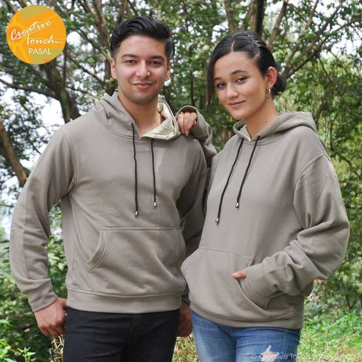 Creative%20Touch%20Light%20Grey%20Cotton%20Fleece%20Hoodie%20For%20Couples%20MSW1029%20-%20Image%202