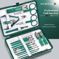 Makeup Set Nail Art Bag Set Nail Clipper Set Pieces High Quality 19 Pack Nail Clippers Stainless Steel Band Folding Scissors Beauty Tools. 
