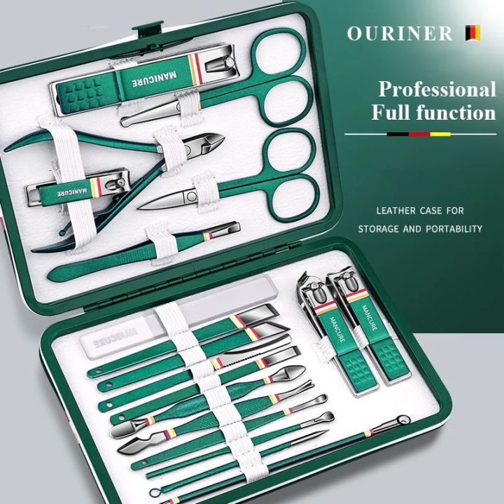 Makeup%20Set%20Nail%20Art%20Bag%20Set%20Nail%20Clipper%20Set%20Pieces%20High%20Quality%2019%20Pack%20Nail%20Clippers%20Stainless%20Steel%20Band%20Folding%20Scissors%20Beauty%20Tools%20-%20Image%203