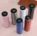 500Ml Capacity Colorful  Digital Thermos Bottle   Stainless Steel Thermos (Color May Vary). 