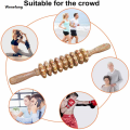 Wenefang 9 Rollers Wooden Massager Handheld Roller Stick Trigger Point New Massage Tools for Anti-cellulite, Body Muscle Pain Relief. 