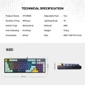 Fantech ATOM96 MK890 V2 Wired Mechanical Gaming Keyboard Mizu Edition. 