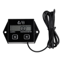 Engine Digital Display Tach Hour Meter Gauge Inductive Speedometer Car Stroke Tachometer Motorcycle Lawn Mower Black. 