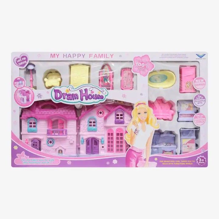 Pink Doll House For Kids