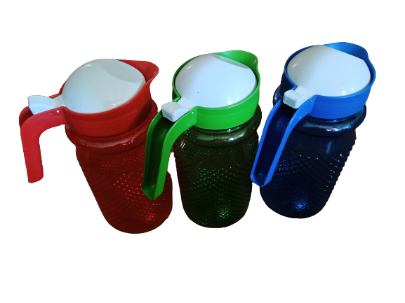 Stylish%20Dotted%20Plastic%20Jug%20/Oil%20Dispenser/Multi%20Purpose%20Jug%20Net%201%20liters%20-%20Image%203