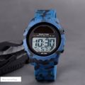SKMEI 1585  Men Sports Solar Power Lithium Battery Digital Waterproof Wristwatch - Blue. 