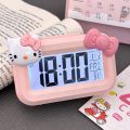 New Sanrio Hello Kitty Alarm LED Digital Clock Mini with Night Light Cartoon Alarms Clocks Multi-function Cute Desktop Clock Desktop Ornament Gifts. 