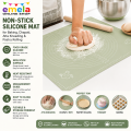 Non-Stick Kitchen Silicone Fondant Rolling Stretchable Mat For Baking, Chapati Atta Kneading, Pastry Rolling. 
