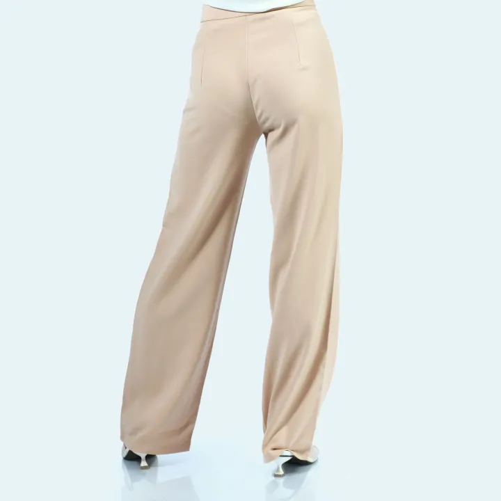Boss%20Lady%20Cream%20Cotton%20Highwaist%20Plain%20Formal%20Pant%20For%20Women%20-%20Image%205