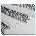 Wire Binding Spines, 12.7mm, 25-80 Sheets, 3:1 Pitch, Black Double Loop Wire Binder Ring, 34-Loops, A4, Pack of 100. 