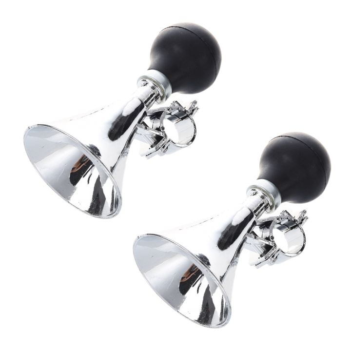 JAERBEE 2X Black Rubber Bulb 21mm Dia Handlebar Bike Bicycle Air Horn Bugle Trumpet
