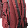 Maroon Flap Lock Backpack-Unisex. 